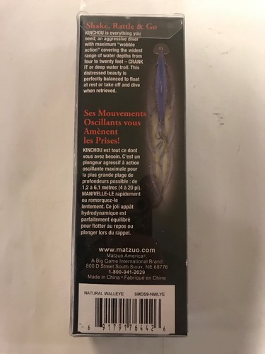 Matzuo Natural Walleye 9 Kinchou Minnow Bait 5/16 Ounce 3.5