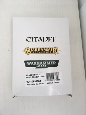 Warhammer 40,000 & Age of Sigmar - Classic Blood Bowl Amazon Team. Metal Figures