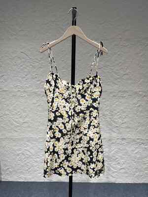 Realisation Par The Devon Flower Silk Mini Dress Size XS