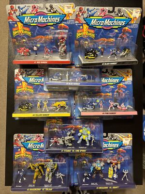 Power Rangers MicroMachines First Season Complete Set of 8 - NIB