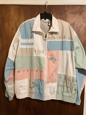 Koret  Francisa Jacket Womens Size XL Full Zip Lightweight Long Sleeve