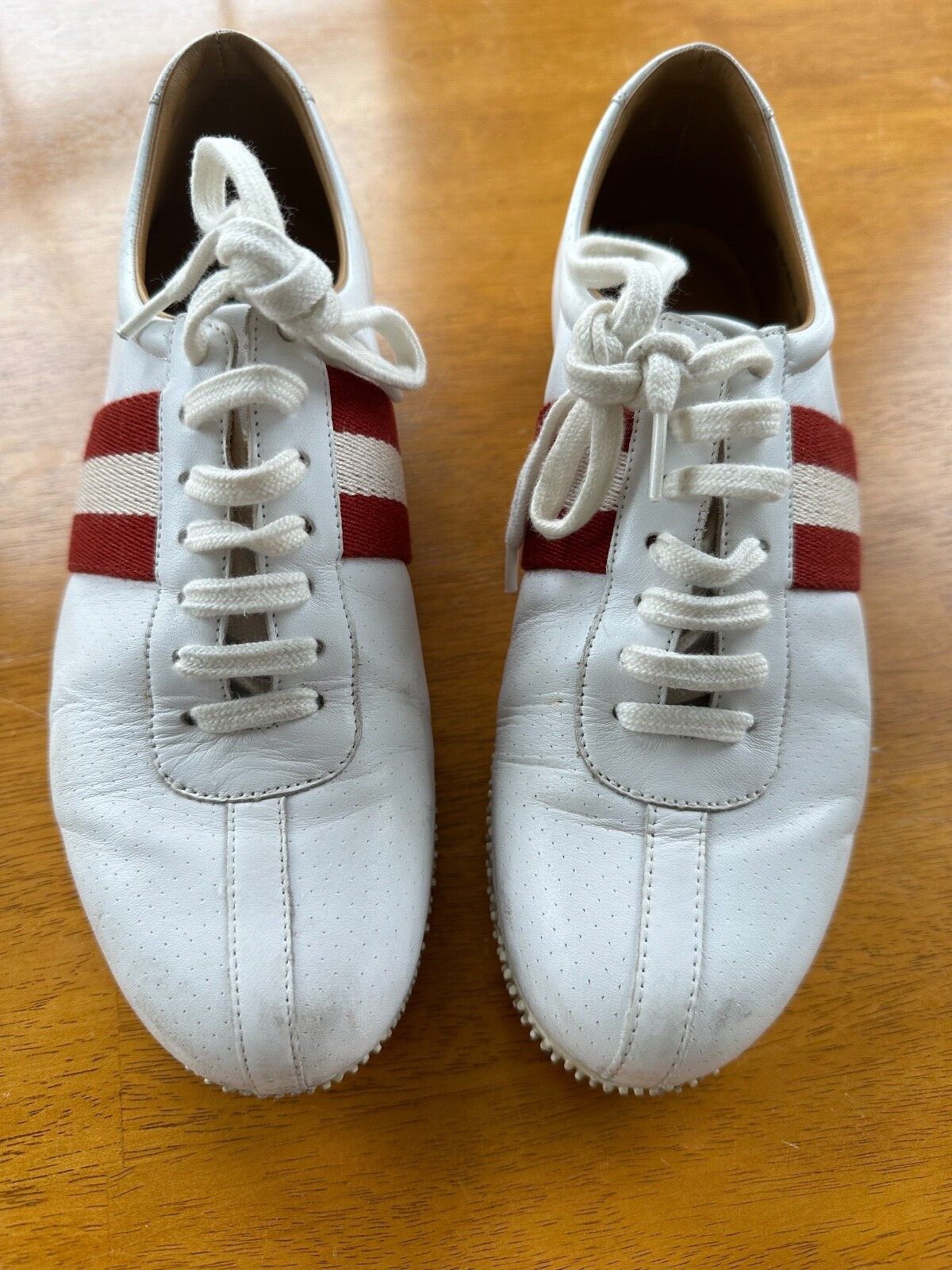 未使用✨BALLY White Striped Black Loafers Sepatu BALLY STRIPE WHITE BLACK LOAFERS 100% ORIGINAL