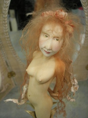 Dutch Artist Yvonne Flippse  One of a Kind Papier Clay  Fairy Superb Molding