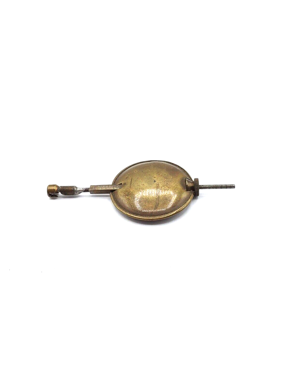 Antique French Adjustable Brass Clock Pendulum BTE S.G.D.G. 1 11/16" Dia. 2.7ozs