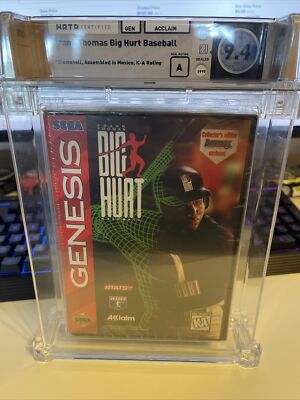 Sega Genesis FRANK THOMAS BIG HURT BASEBALL - WATA GRADED 9.4 A! NEW & Sealed!