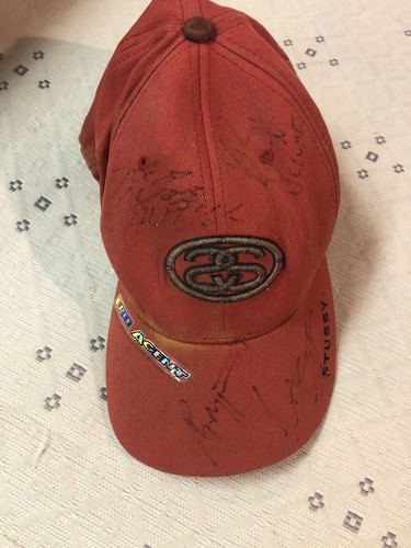 Vintage 90s Stussy Red Signed Cap | eBay