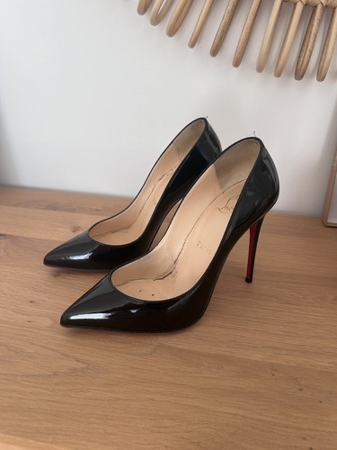 Christian Louboutin Pigalle Follies 100 Size 37 Black Patent Christian Louboutin Pigalle Follies 100 Size 37 Black Patent