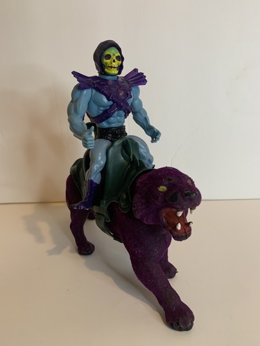 Vintage SKELETOR MOTU Figure PANTHOR Battle Cat He-man 1981 Taiwan