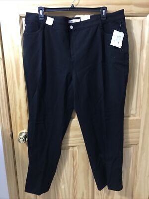 CROFT & BARROW - WOMEN - PANTS - Black color￼- SIZE 24ws (11-TW-52)