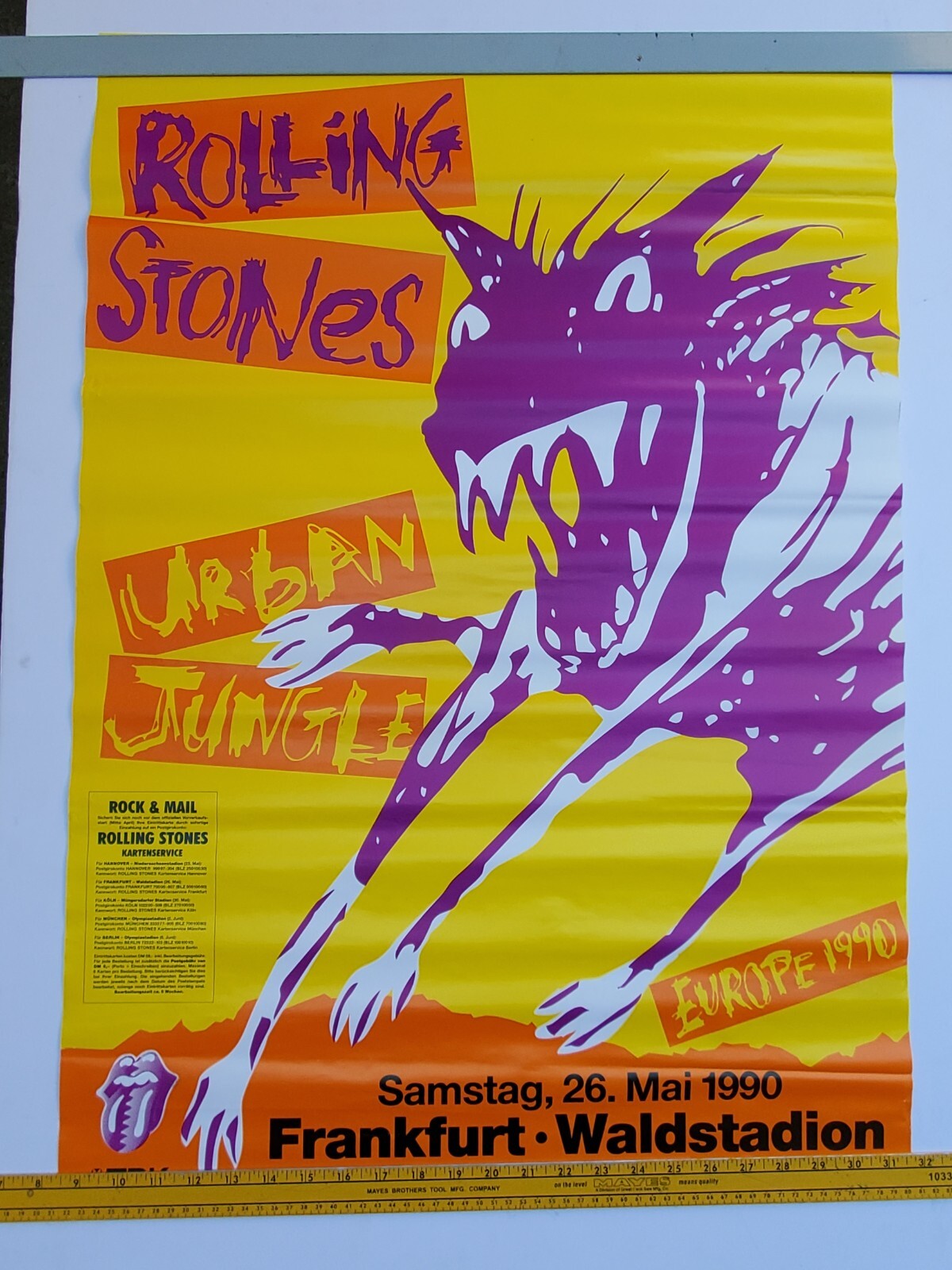 ローリングストーンズ アーバンジャングルツアー パンフレット 激レア