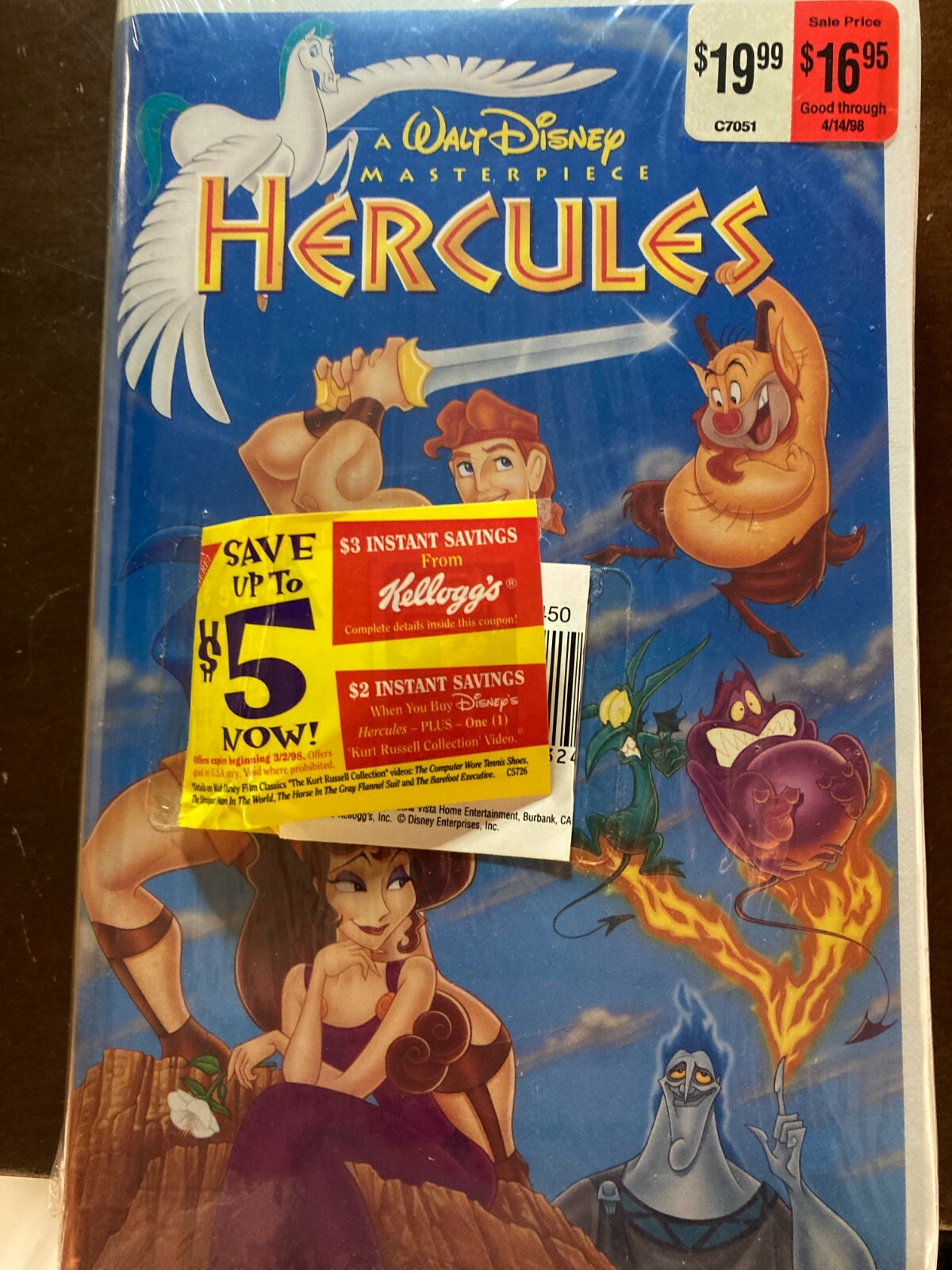 Hercules (VHS, 1998) Walt Disney Home Video NEW SEALED
