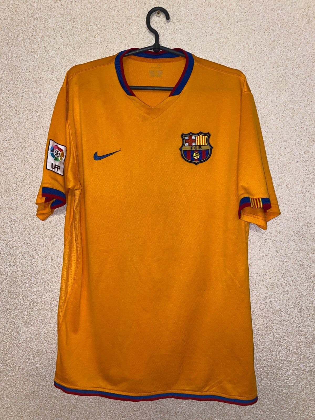 Barcelona Away football shirt 2006 - 2007 rare XL #8 mens