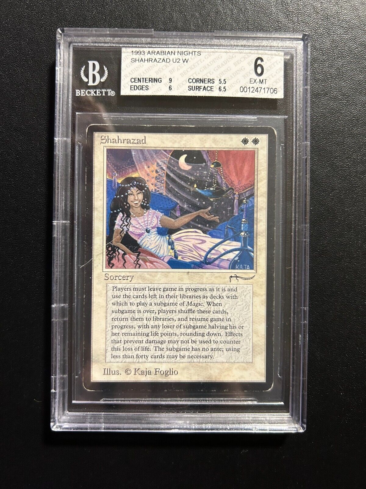 Shahrazad | MTG Magic Arabian Nights | BGS Beckett Graded 6 Shahrazad | MTG Magic Arabian Nights | BGS Beckett Graded 6