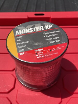 Monster XP MiniSpool Speaker Wire XPMS 50ft/15m High Performance Factory Sealed