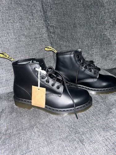 Dr. Martens Men's 101 Yellow Stitch Leather Ankle Boots