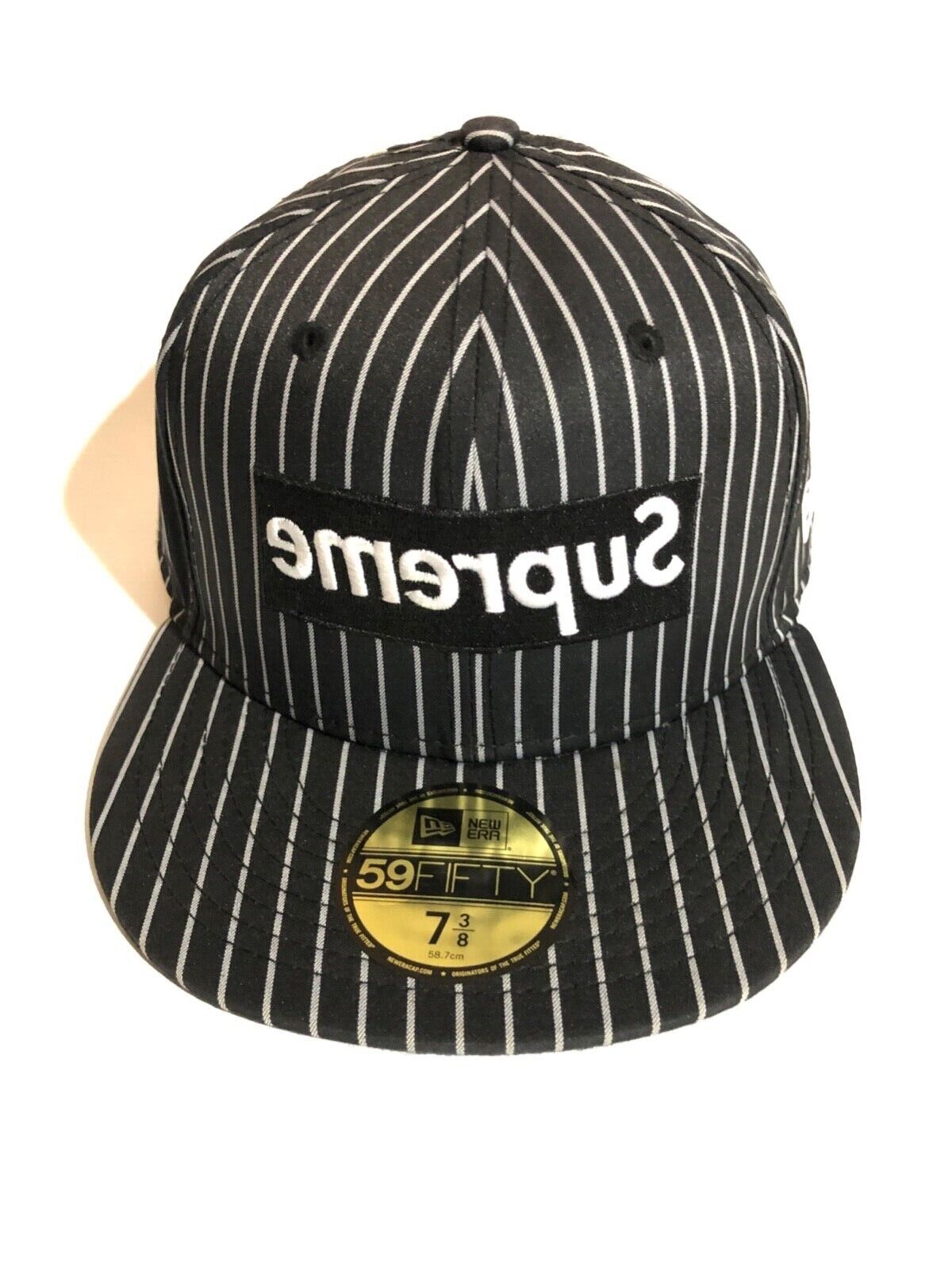 Supreme x Comme Des Garcons Shirt New Era Hat Black Size 7 3 Supreme x Comme Des Garcons Shirt New Era Hat Black Size 7 3
