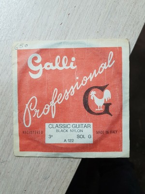 No. 2 Galli Professional G-SOL-A/122 Black Nylon Guitar String