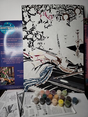 Dimensions Paint Works Paint-by-Number Kit #91106 Music by Candlelight 14X20
