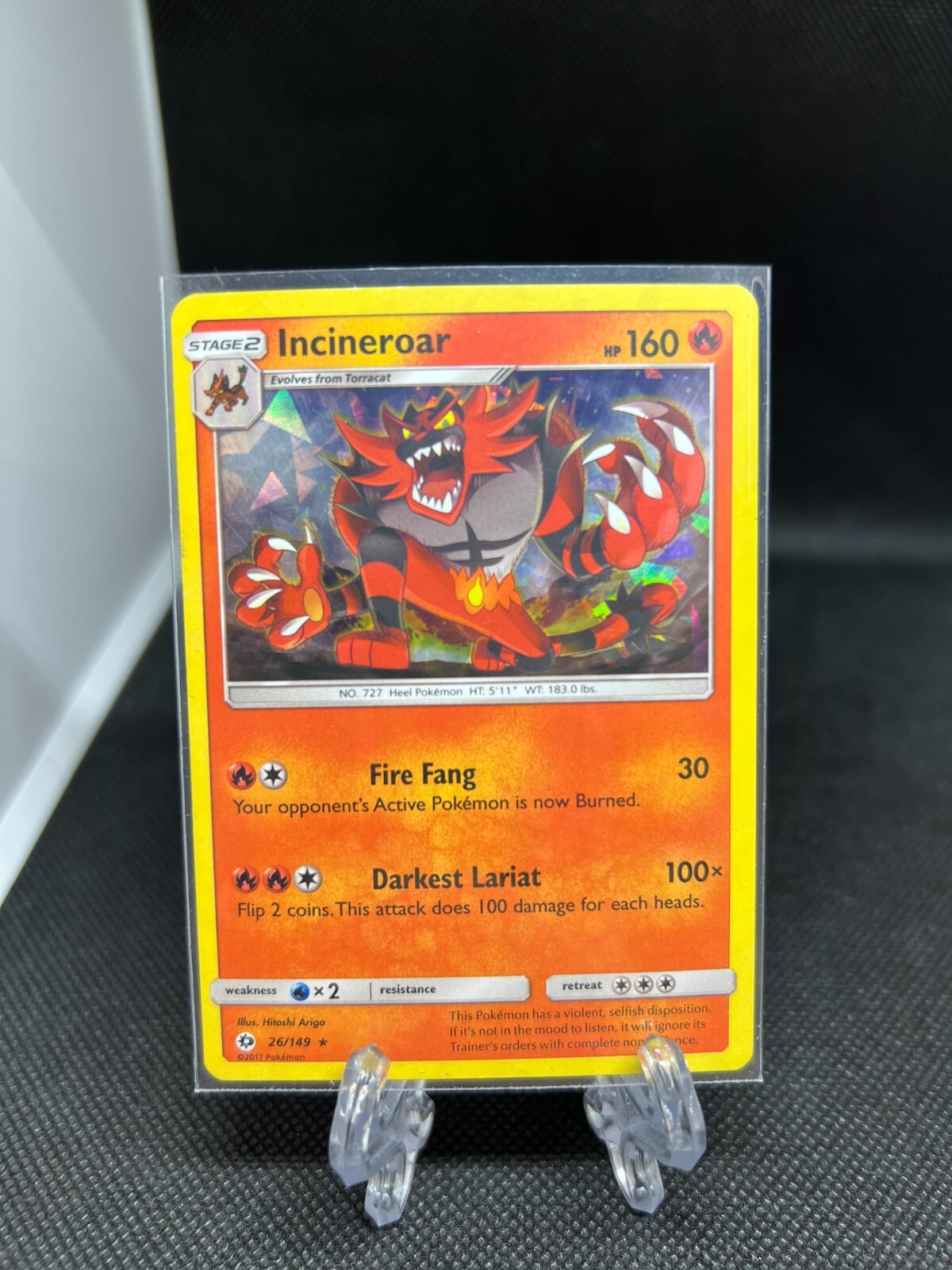 Incineroar 26/149 Rare Pokemon Card (Sun & Moon Base Set) | eBay