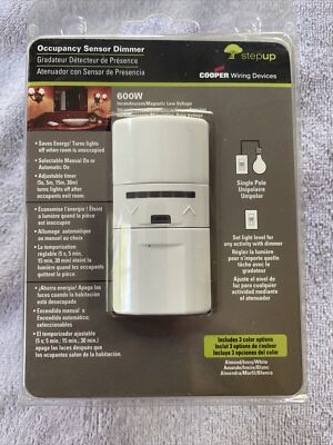 Cooper Wiring Devices White Occupancy Sensor Dimmer 600W OS106D1-C1 white ivory