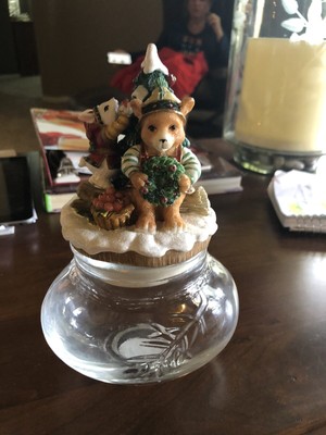 fitz and floyd christmas storage jar