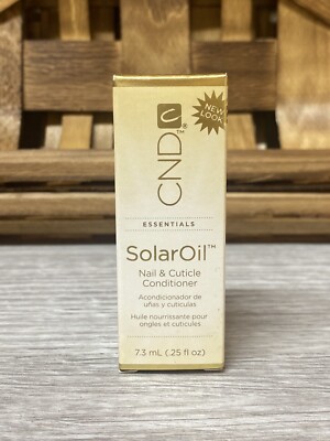 CND Essentials SOLAR OIL Nail Cuticle Conditioner Treatment .25 oz NEW BOTTLE