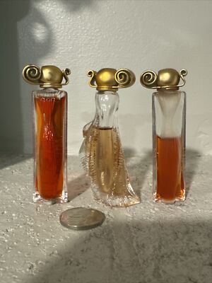 RARE Givenchy Organza Indecence .17 oz - and Qty 2 Organza .17 Splash - READ