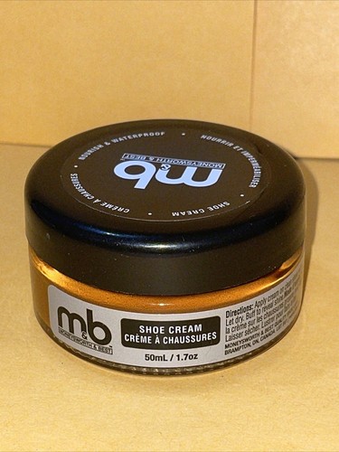 Moneysworth & Best M&B Shoe Cream - Nourish and Waterproof - Cognac - 1.7oz 