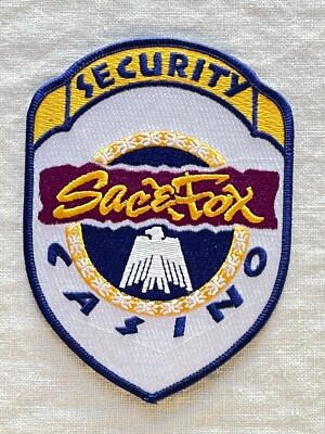 SAC & FOX CASINO SECURITY OKLAHOMA COLLECTIBLE PATCH