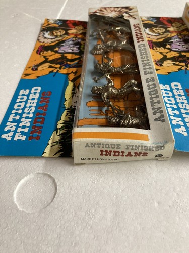 Vintage Antique  Indians PVC Figure from Frontier Town Hong Kong 70's