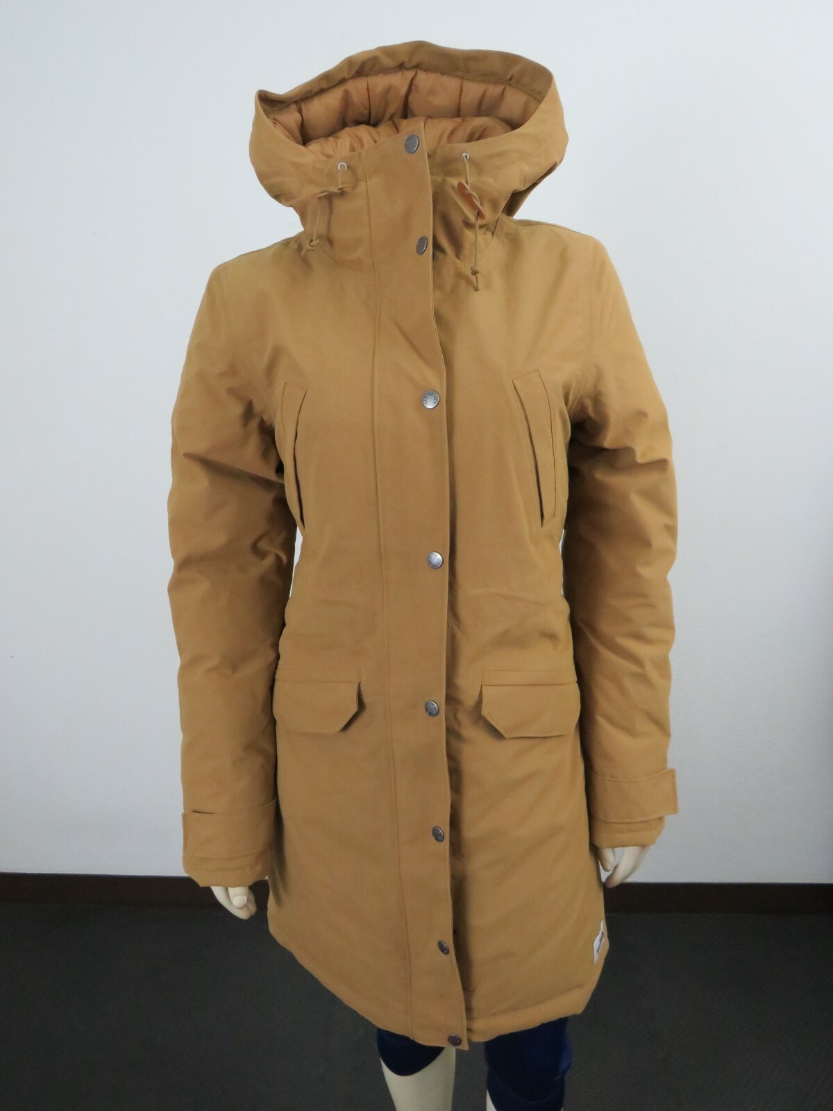 Pre-owned The North Face Womens  Tnf Snow Down Hooded Parka Warm Winter Jacket - Brown In Utility Brown