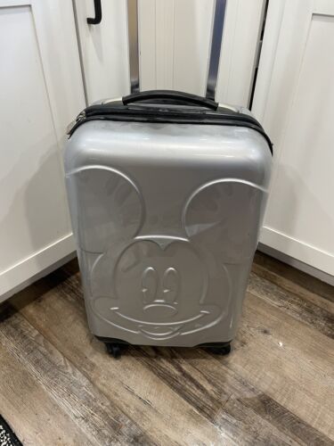 Disney Mickey Mouse HEYS  19”  Rolling / Spinner Suitcase VTG