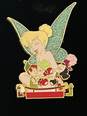 RARE DISNEY PIN 2010 PETER PAN CAPTAIN HOOK TINKER BELL PUPPETS LE 250 NIP
