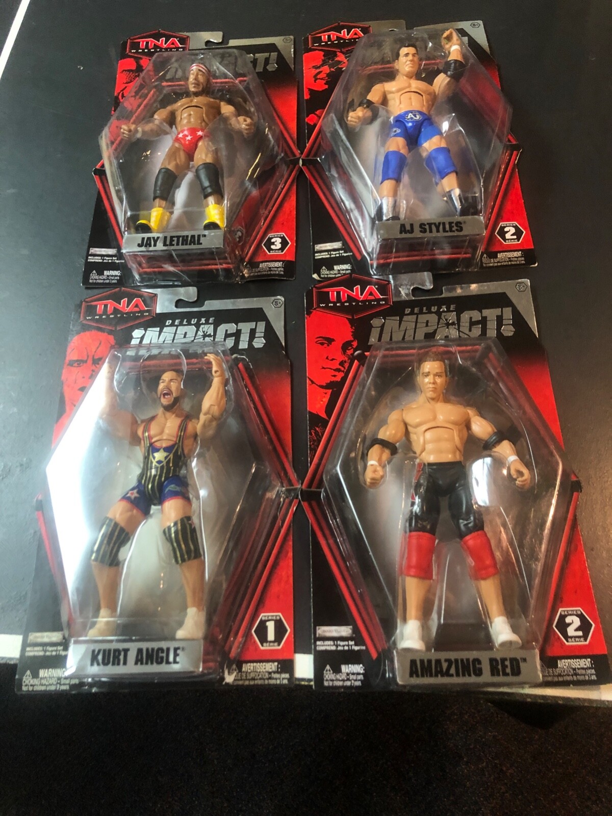 TNA Wrestling Deluxe Impact Amazing Red, AJ STYLES, Angle TNA Wrestling Deluxe Impact Amazing Red, AJ STYLES, Angle
