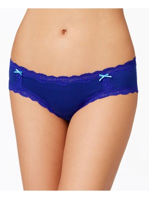 

JENNI Intimates Blue Cotton Blend Solid Повседневный хипстер Размер, Синий, 917506
