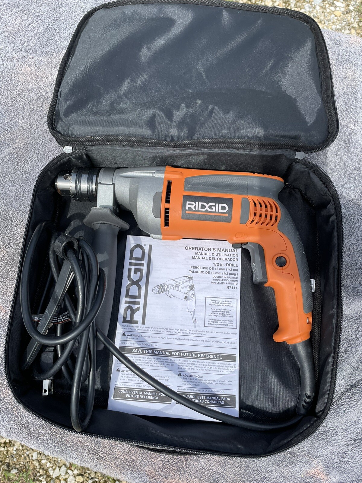 RIDGID R71111 120V Heavy Duty 1 2 Chuck Corded Drill Driver