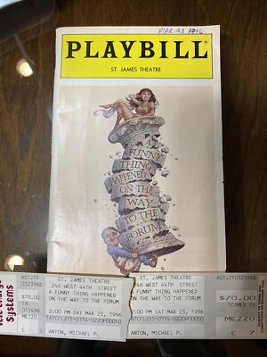 Playbill A Funny Thing Happened on the Way to the Forum St James Theatre 1996