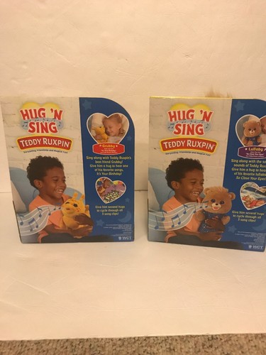 Teddy Ruxpin Lullaby Hug N Sing and Teddy Ruxpin Grubby Hug N Sing Brand New