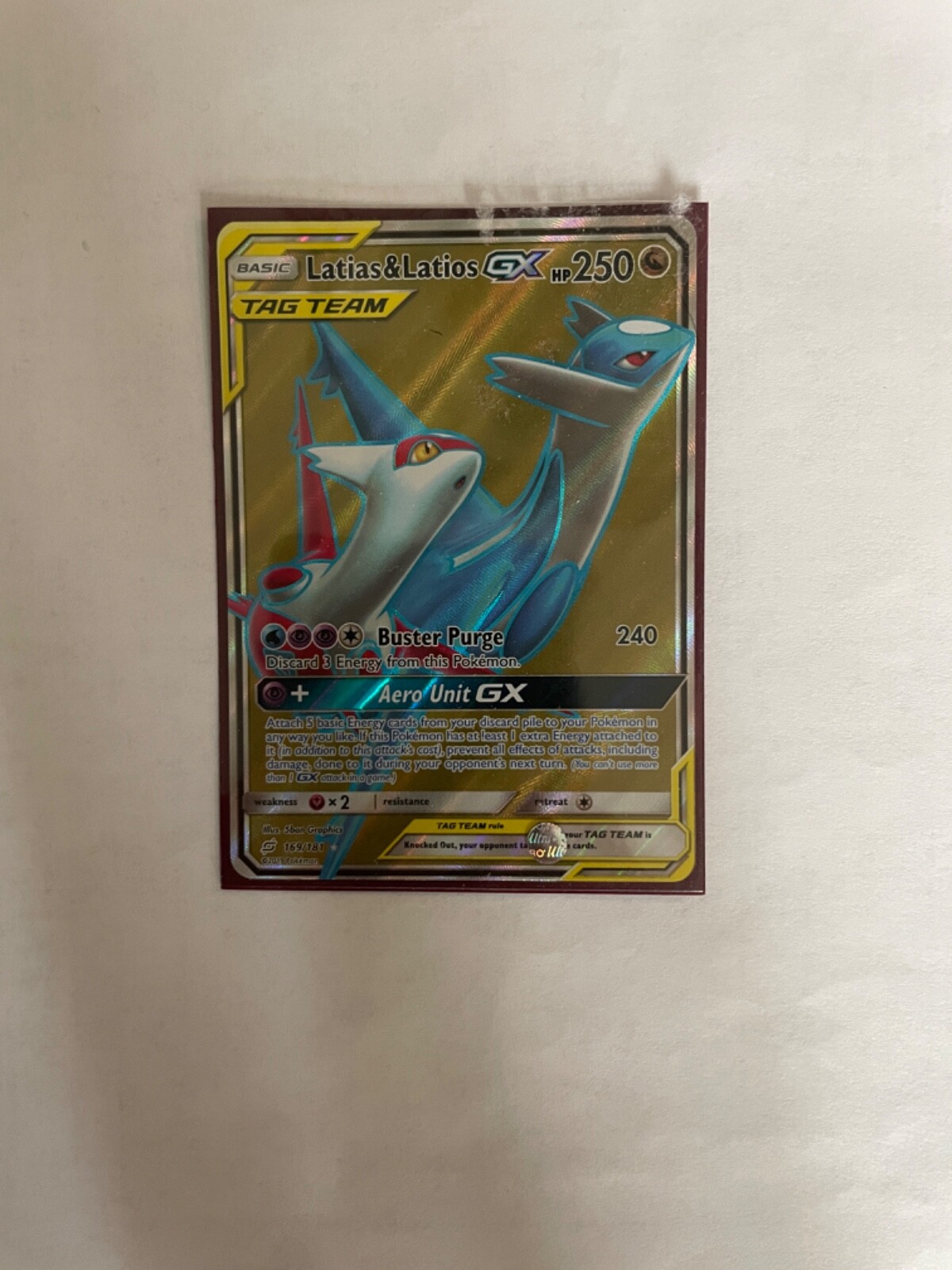 Latias & Latios GX 169/181 Full Art Ultra Rare Pokémon TCG
