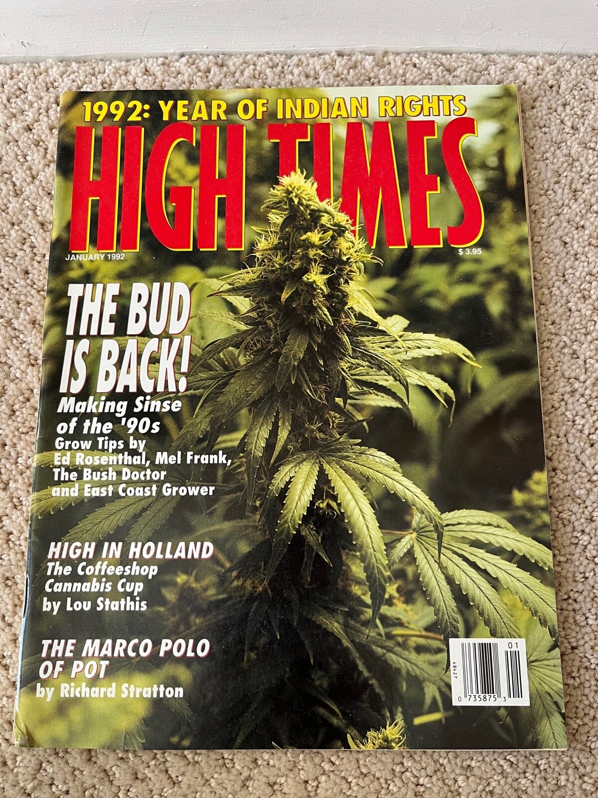 HIGH TIMES MAGAZINE JANUARY - 1992 | eBay
