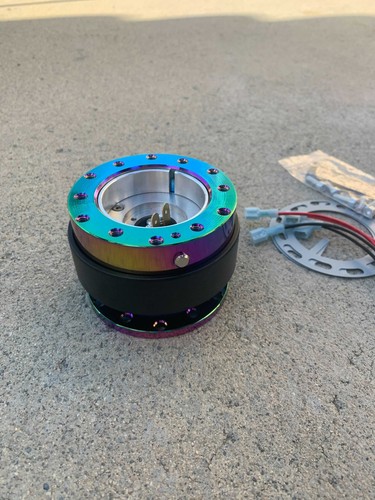 6 Hole Universal Car Steering Wheel Quick Release Hub Adapter Neochrome