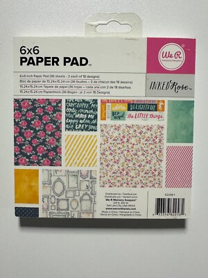 We R Memory Keepers 6 x 6 Paper Pads-Multiple Variations-You Choose