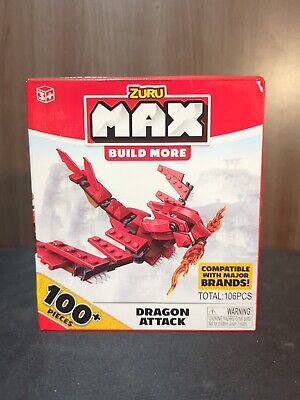 zuru max build more dragon attack 100 pieces compatible with lego new 295263345258
