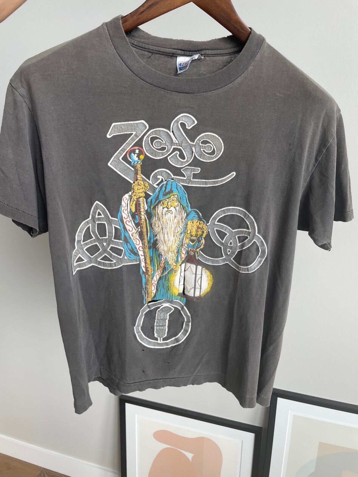 Led Zeppelin Zoso Vintage T Shirt | eBay Led Zeppelin Zoso Vintage T Shirt | eBay