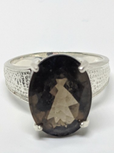 Sterling Silver 925 CA Smokey Quartz Ring Size 9 | eBay
