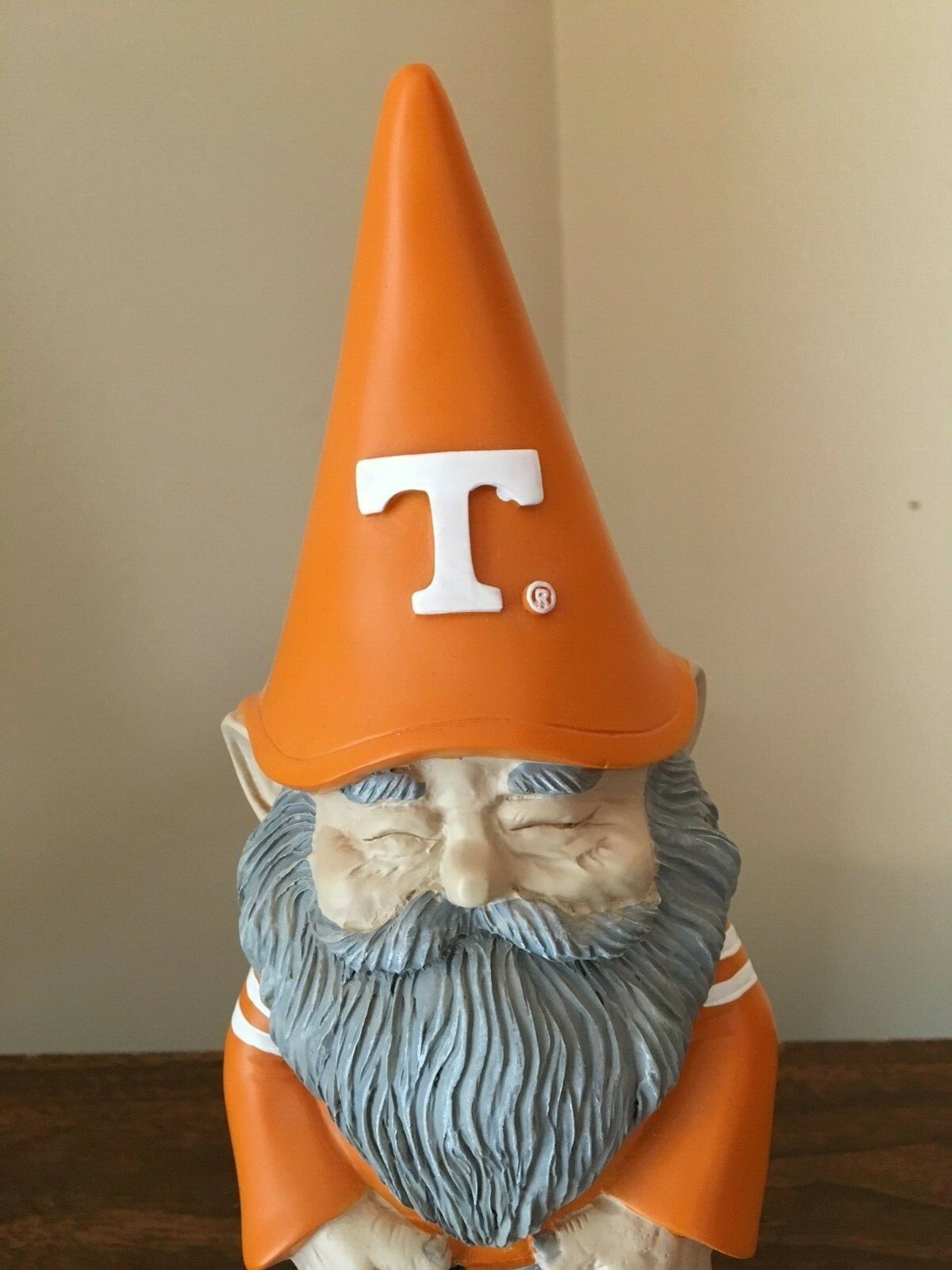 Vintage Tennessee Volunteers Orange Ceramic Knome Mascot Figurine, 11 x 5