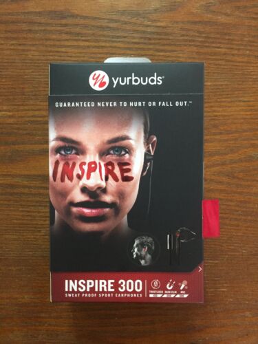 Yurbuds Inspire 300 Sweat Proof Sport Earphones with Mic - Ironman Series - New