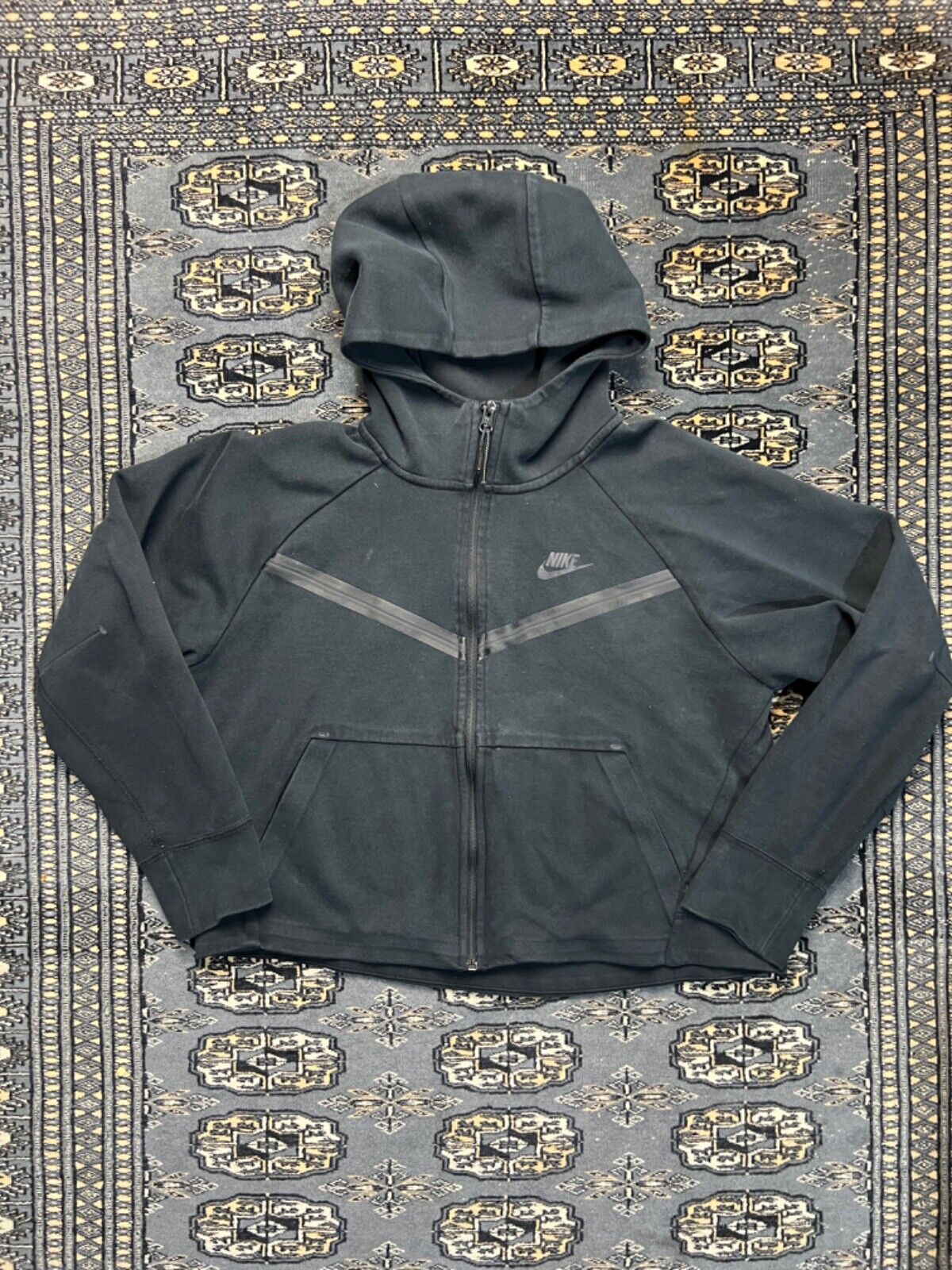 Nike Womens Tech Fleece Cropped Full Zip Hoodie Size M | eBay Nike Womens Tech Fleece Cropped Full Zip Hoodie Size M | eBay