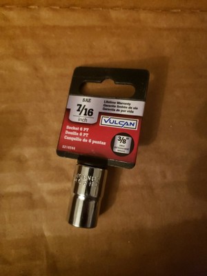Vulcan  Drive Socket SAE  3/8 in Drive 6-Point 7/16'' 5216544