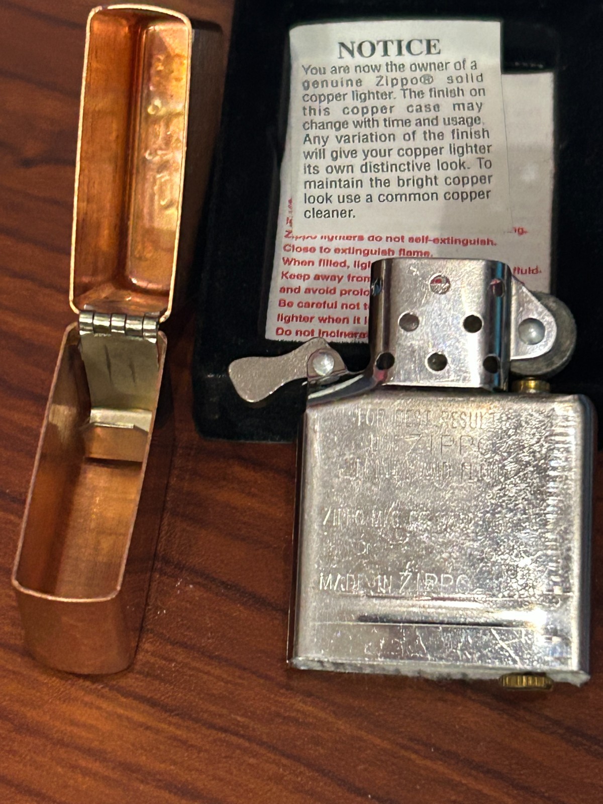 ::Marlboro Blend No27 Solid Copper Zippo lighter 2003 Un-Fired